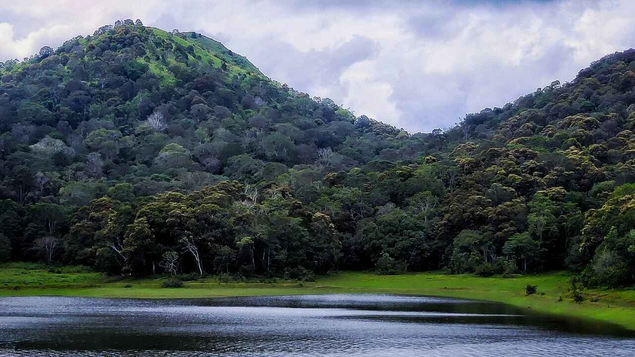 Scenic Periyar River landscape in Thekkady, Kerala